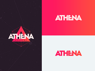 Athena Academy branding design logo