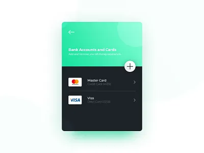 Bank Accounts Details UI app bankcards branding clean design dribbble illustration interface design logo mastercard mobileapp modern ui user account userinterfacedesign ux visa