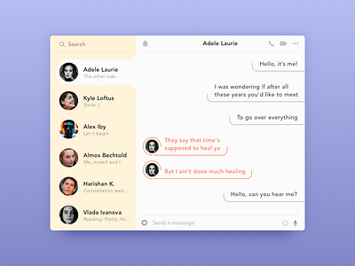 Daily UI - 013 Direct Messaging chat chat bubble dailyui dailyui 013 design direct messaging graphic message messaging messanger pastel pastel color ui