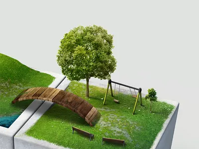 Landscape Rendering 3d landscape nature photoshop rendering trees