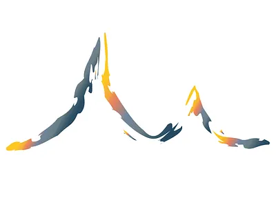 Last Light adobe adobe ilustrator design gradient illustration illustrator mountain spectrum sun sun rays sunlight sunrise sunset