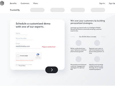 Signup Wireframe ab conversion cta form marketing metric retention signup signup form test usability