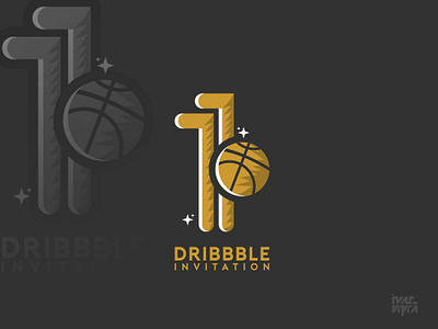 Not eleven but one :) dribbble invitation dribbble dribbble invitation dribbble invite dribbble invites dribbble player icon invitation invite logo mark symbol