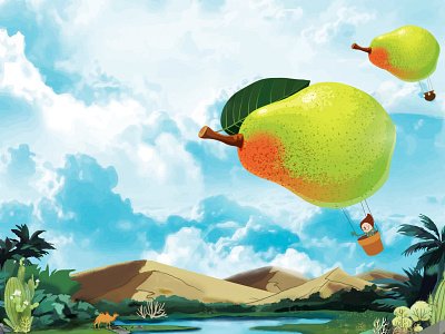 新疆库尔勒香梨 插图 插画 设计