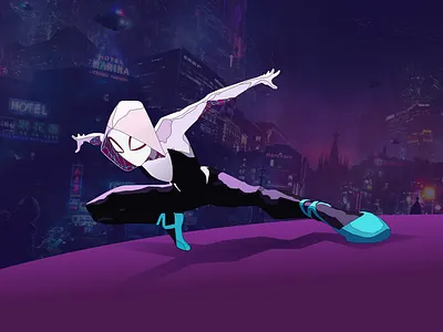 Spider-Gwen comics design digital gwen stacey illustration marvel spider girl spiderman spiderverse superhero vector