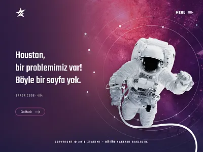 Z Team - 404 404 error error moon space ux design website