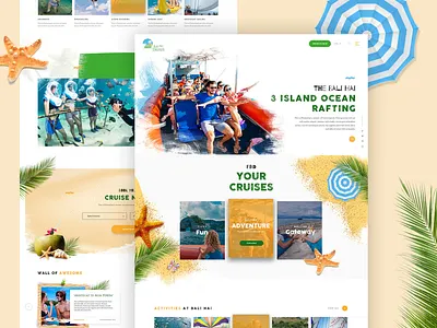 Balihai // Cruise Trip In Bali landing ui web webdesign webpage website