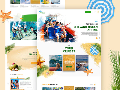 Balihai // Cruise Trip In Bali landing ui web webdesign webpage website