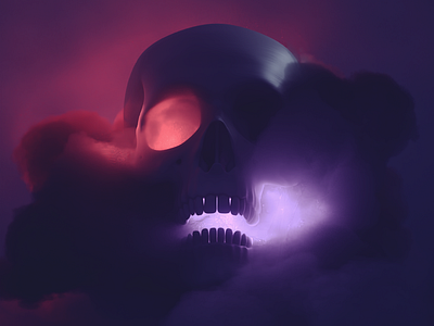 Skull Volume 1 3d art art direction cinema 4d redshift3d skull vdb volumes