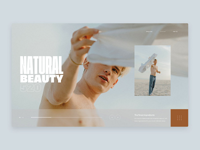 Natural - Home - design ecommerce fashion hero home interface market place natural slider typography ui ux web design website