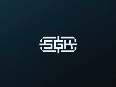 SGK logo brand clothes logo design