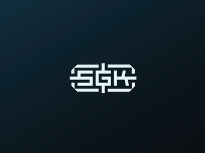 SGK logo brand clothes logo design