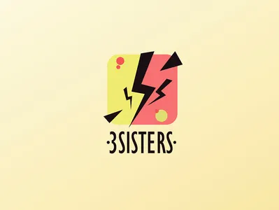 3sisters logo brand concept logo design