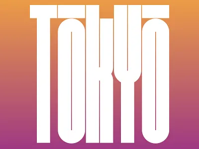 Travel lettering – Tokyo, Japan design illustration lettering type type design typography vector