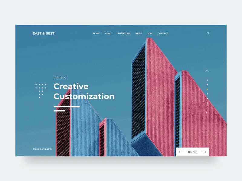 Furniture Home Page Display animation branding design icon identity typography ui ux vector web website