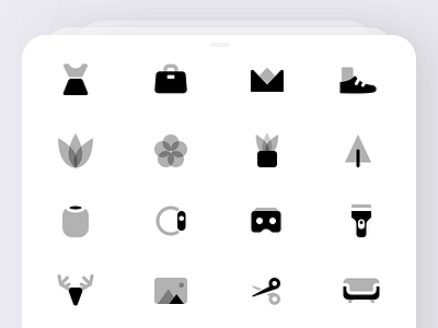 Duotone icons #2 clean icons illustration minimal simple