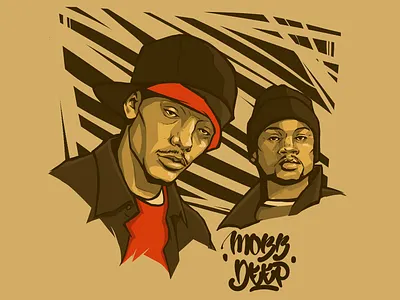 Mobb Deep art hip hop illustartor illustration vector