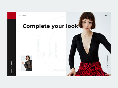 Nat. design fashion ui ux web