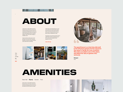 MH - Guest House Landing Page booking design guest guest house guesthouse interface landing marketing responsive typography ui ux website