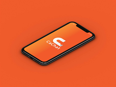 CaChat mobile app logo 2019 africa chat creative logo orange zimbabwe