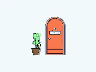 Dribble Invite art debuts design articles designer door dribbble gust illustration invite new ramya tree ux