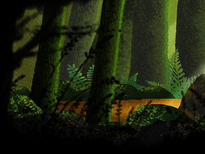 Green Forest forest green illustration photoshop yendao