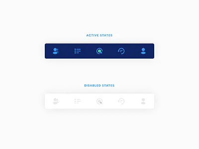 Icons (active and disabled) android design icons ios