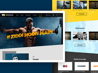Ziddi Hoon Main branding design ui ux website