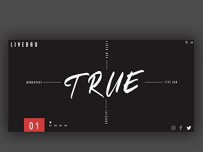 Mat Black True Insta design ui ux web