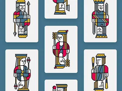 Playing cards card game cards game illustration king playing card poker queen vector