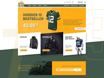 Super Bowl 50 - Shop layout nfl super bowl ux ui