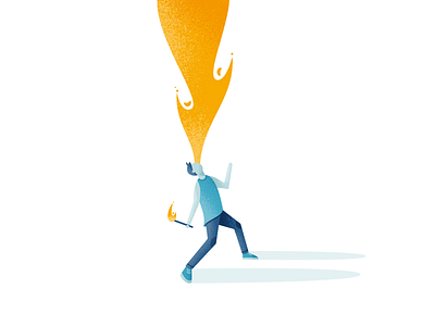 Firebreather firebreather guy illustration illustrator vector