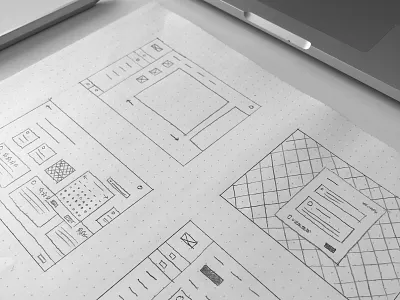 Working through some UX π· design drawing paper pencil site sketch sketching ui user experience ux web website wireframe