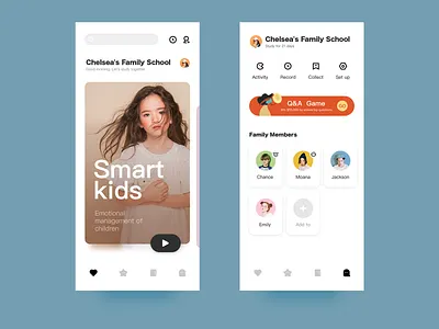 0114 Family School app design icon logo ui ux 图标 应用 设计