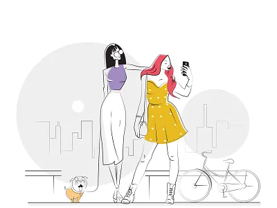 Dayout character art design fashion freedom girl character graphic art graphic design illustration illustrator passion simple design sketch strokes vector