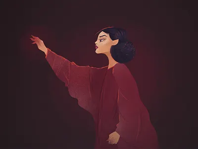 Light character creepy dark drawing fanart fiction flat girl horror illustration lady movie mystery photoshop silhouette spooky suspiria witch woman