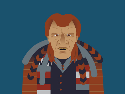 Babylon 5 | Zathras character flat illustration sci fi vector