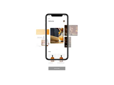UI kit - Whisky app sketch uikit whisky