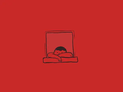 Red black drawing ipad procreate red