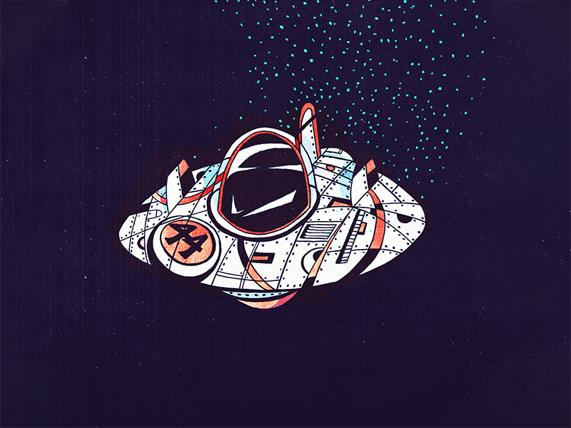 Starburst UFO Illustration Process advertising animation art art direction boston branding concept art design icon illustration photoshop poster print sci fi visual development web design