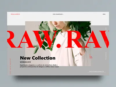 Revista online de moda - Estudo design fashion interface ui userinterface ux web webdesign