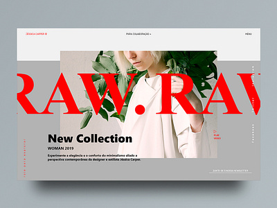 Revista online de moda - Estudo design fashion interface ui userinterface ux web webdesign