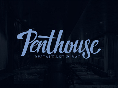 Penthouse - bar&restaurant logo bar branding cafe cafe logo design lettering lettering art lettering logo letters logo logo design logo development logodesign logotype logotype design restaraunt type type logo typography vector