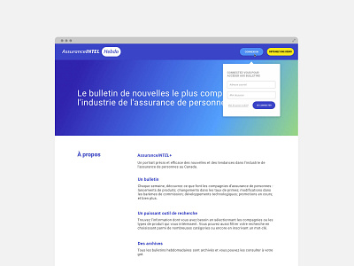 Competitive intelligence tool (Web) design interface ux ui