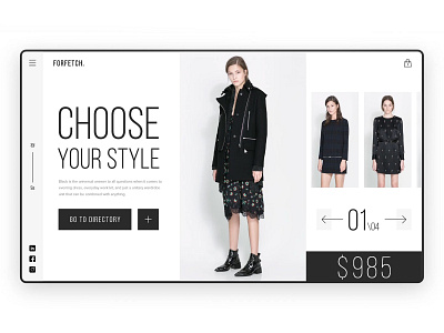Clothing store branding design design ui ux flights minimal ui ux web