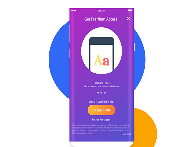 Premium Access Screen adobe animation app app animation app branding app concept app ui app ui design checkout design illustration minimal payment gateway premium purchase screen uidesign ux vector web