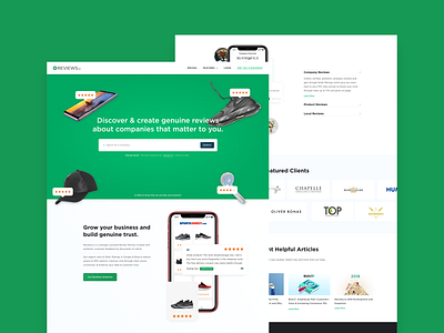 Reviews.io Homepage Concept homepage landing madewithxd