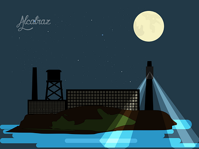 Alcatraz alcatraz art building illustration clean design drawing illustration illustrator island minimal prison san francisco sf sfo sketch vector vector art vector artwork vector illustration