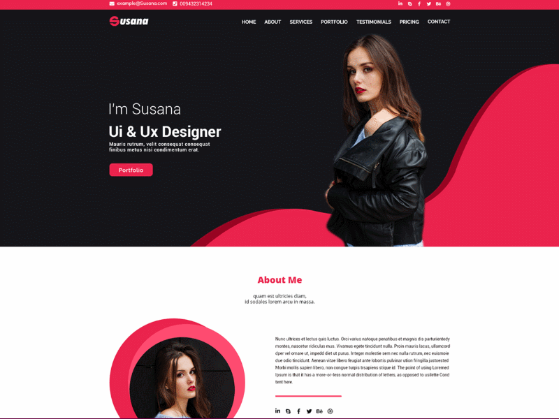 Web Design- Personal Portfolio brand branding cv cv resume template design landing page personal portfolio portfolio site ui uidesign ux ux designer ux ui ux ui web webdesig webdesigner webdesing website