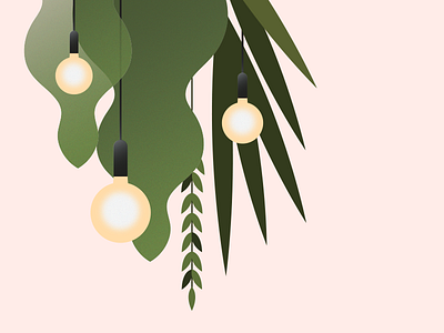 Stories cafe illustration bulb green illustration plants